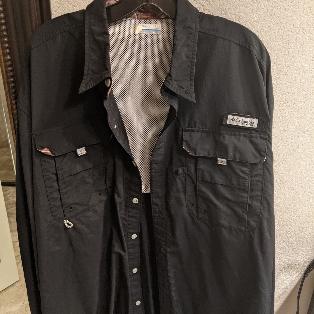 Men's PFG Black and Camo